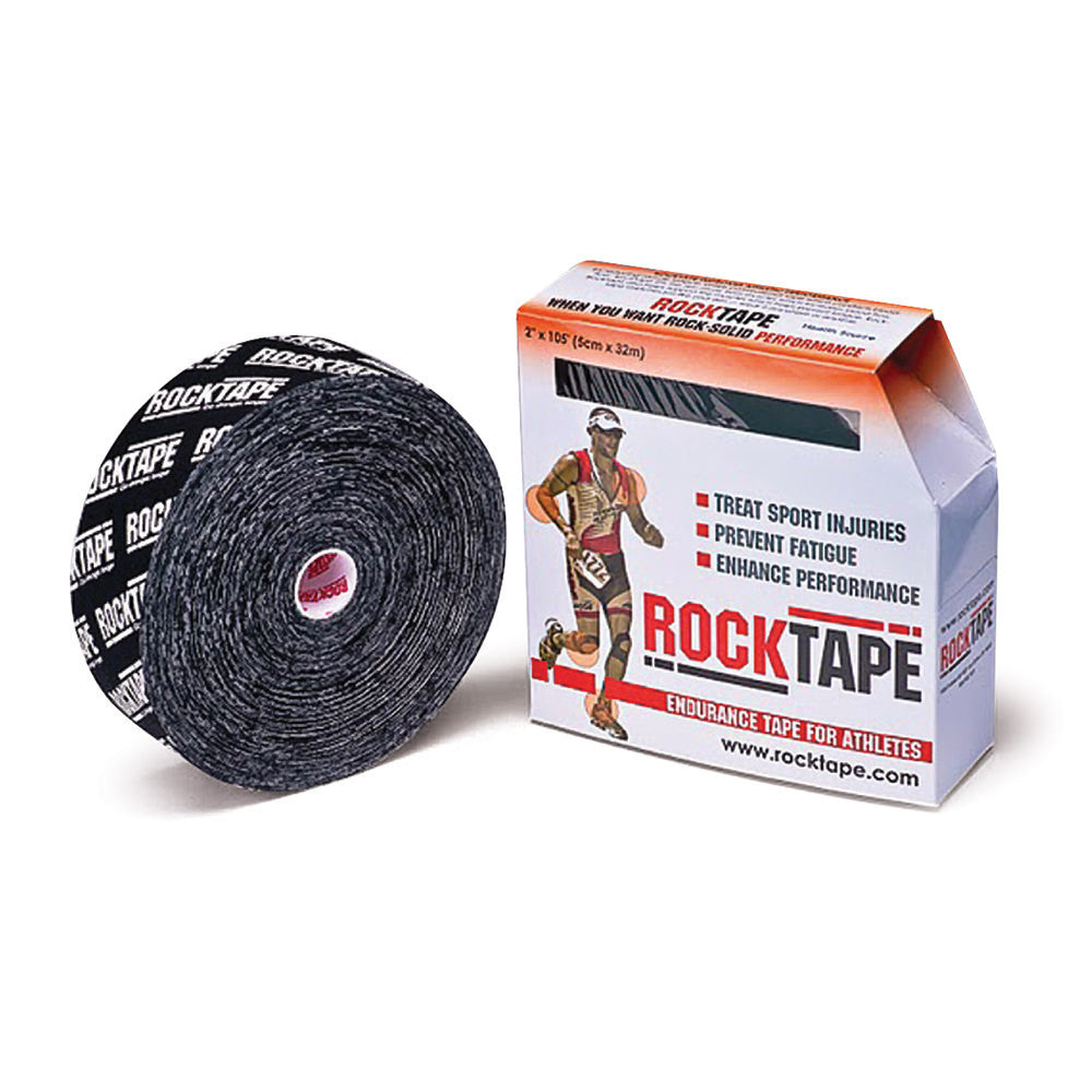 ROCKTAPE 2" X 105' ROLL BLACK WITH LOGO