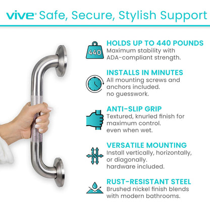 Textured Metal Grab Bar