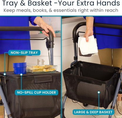 *Inspected Return* Rollator With Cupholder Tray